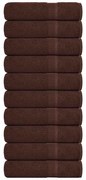 vidaXL Prosoape de baie 10 buc maro 100x150 cm 360 g/m² 100% bumbac