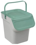 Cos gunoi sortare Nyborg, plastic, verde, 20 litri, 28,5 x 31 x  34 cm