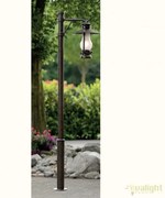 Stalp design rustic iluminat exterior din fier forjat, inaltime 236cm, AL 6667