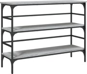 vidaXL Măsuță consolă, gri sonoma, 100x32x75 cm, lemn prelucrat