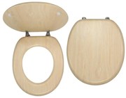 Capac WC din MDF, decor mesteacăn - FERRO