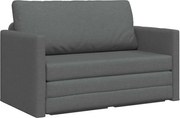 vidaXL Pat canapea 110cm Gri închis țesătură
