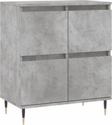 vidaXL Servantă, gri beton, 60x35x70 cm, lemn prelucrat