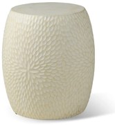 Măsuță auxiliară de grădină Bonami Selection Dalia, ø 40 cm, alb