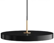 Lustra LED design scandinav Asteria medium - black/ auriu