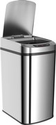 HOMCOM Coș Gunoi 12L cu Senzor Infraroșu, Buton Touch și Găleată Detașabilă, Coș de Gunoi din Oțel Inoxidabil, ABS și PP, 28x22x41 cm, Argintiu | Aosom Romania