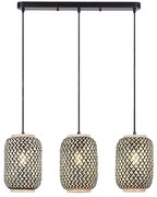 Lustra suspendata design industrial Adalla rattan