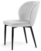 Scaun tapitat Aine gri/negru h87 cm