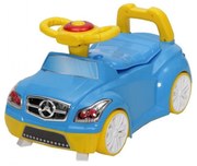 Olita 2 in 1 pentru copii NOVOKIDS™ Mini Benz Wheels , cu functie de trotineta fara pedale, melodii si volan, vas detasabil, plastic non toxic, cu