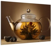 Tablou pe sticlă - ceai la ora 5 (70x50 cm)