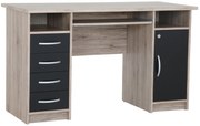Masă PC Waldo (Stejar sanremo + Negru). 1101304