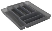 Organizator sertar pentru tacâmuri din plastic 39,7 x 34 cm Domino - Rotho