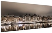 Tablou cu orașul în amurg (120x50 cm)
