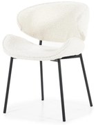 Scaun tapitat Tess alb