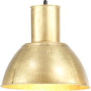 vidaXL Lampă suspendată, 25 W, culoare alamă, rotund, 28,5 cm, E27