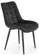 Scaun K580 velvet negru H85 cm