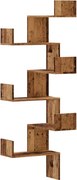 vidaXL Raft colțar perete lemn vechi 45x45x147 cm lemn prelucrat