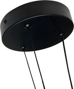 Lustră LED suspendată pe cablu TRIANGLE LED/40W/230V 3000/4000/6000K Ø 60 cm, negru