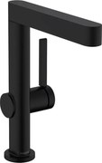 Baterie lavoar Hansgrohe Finoris 230 cu pipa pivotanta si ventil Push-Open negru