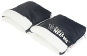 Baby Nellys ® Mânecă DUO la cărucior fuge - ecru / negru
