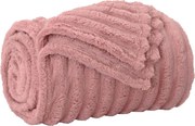vidaXL Pătura de aruncat Roz 150 x 130 cm Molton