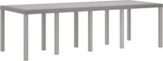 vidaXL Masă de Grădină Gri deschis 250 x 100 x 73 cm poliratan