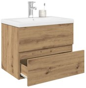 vidaXL Dulap pentru chiuvetă cu chiuvetă încorporată și robinet