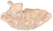 Adăpătoare pentru păsări cu flori și păsărel,ceramică MgO, 36 x 38 x 16 cm