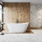 Baterie cada - dus freestanding Cersanit Inverto monocomanda negru - auriu