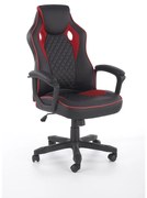 Scaun de birou HELO negru/roșu