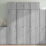 vidaXL Dulap înalt, gri sonoma, 70x42,5x185 cm, lemn prelucrat