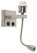 Lampa de perete moderna din otel cu brat flexibil - Brescia Combi