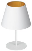 Lampă de masă ARDEN 1xE27/60W/230V d. 20 cm albă/aurie