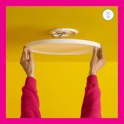 WiZ - Plafonieră LED RGB SUPERSLIM dimabilă 22W 230V Wi-Fi albă