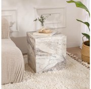 Măsuță laterală KUP 50x45 cm decor marmorat