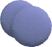 vidaXL Perne de Șezut 2 pcs Albastru Jeans Ø60 x 21 cm țesătură