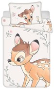 Lenjerie de pat pentru copii din bumbac pentru pătuț 100x135 cm Bambi "Beige" – Jerry Fabrics