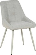 Scaun KENT, grej/gri deschis, stofa clasica/metal, 50x60x84 cm