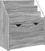 vidaXL Raft pentru copii Gri Sonoma 60 x 29,5 x 69 cm Lemn compozit