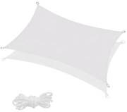 Prelata soare / vela umbrire dreptunghiulara 3.0 x 2.0 m, gri deschis