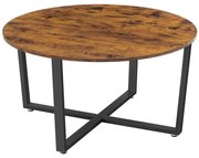 Masă de cafea ELDUR maro/negru