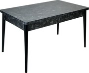 Masa bucatarie Brigitte, culoare negru, 120 cm