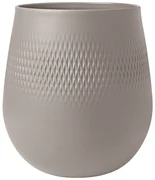 Vază Carré mare Manufacture Collier taupe, înălțime: 180 cm 20,8 cm - Villeroy & Boch