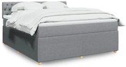 vidaXL Pat continental, gri deschis, 180x200 cm, material textil