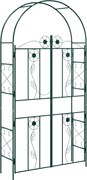 vidaXL Arc de Grădină Simplu Verde 115 x 37 x 226 cm