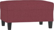 vidaXL Taburet, roșu vin, 70x55x41 cm, material textil