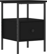 vidaXL Noptieră, negru, 34x36x50 cm, lemn compozit