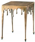 Masuta deosebita design picatura Liquid Line S 45cm, auriu