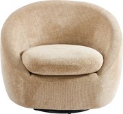 Fotoliu Rotativ – Fotoliu Modern și Confortabil pentru Living, Material Textil, stofă Aragon, Bej