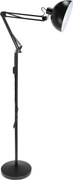 Brilagi - Lampă de podea flexibilă TASKER 1xE27/60W/230V 157 cm neagră